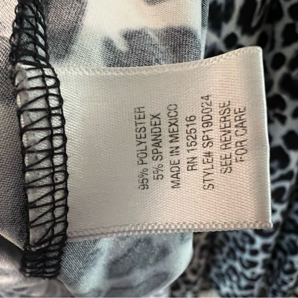 Meri Skye Leopard Print Sleeveless Dress – A-Line, Scoop Neck, Plus Size - Picture 5 of 6